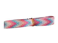 Pink Blue Chevron Nylon Dog Collar