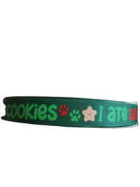 I ate Santa's Cookies Nylon Dog Collar, Leash