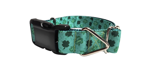 Lucky Clover Nylon Dog Collar