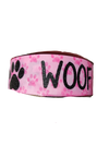 1.5" Wide Woof Nylon Dog Collar
