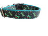 Christmas T Rex Tree Nylon Dog Collar