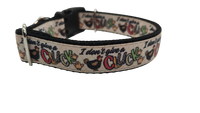 Don't Give A Cluck Nylon Dog Collar