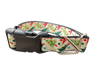 Red and Green Christmas Trees Nylon Dog Collar