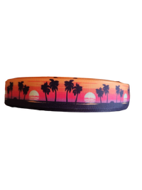 Beach Sunsets Nylon Dog Collar