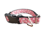 Christmas Chickens Nylon Dog Collar