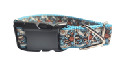 Western Floral Nylon Dog Collar