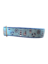 Sail The Coast Nylon Dog Collar