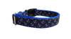Blue Anchors Nylon Dog Collar