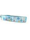 Anchors and Fish Nylon Dog Collar