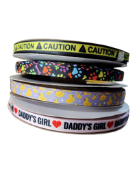 1/2" Purple Duckies Nylon Dog Collar