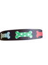 Patterned Bones Nylon Dog Collar