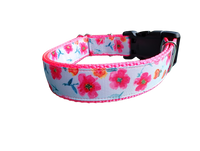 Bright Flowers Nylon Dog Collar
