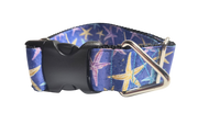 1.5" Wide Purple Starfish Nylon Dog Collar