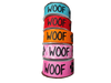 1.5" Wide Woof Nylon Dog Collar
