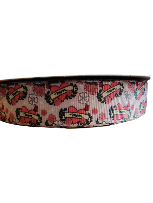 Mom Tattoo Nylon Dog Collar