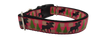 Pink Moose Nylon Dog Collar