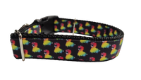 Rainbow Llamacorn Nylon Dog Collar