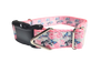 Butterflies and Roses Nylon Dog Collar