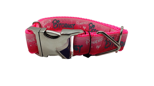 Powered By Bitchdust Nylon Dog Collar