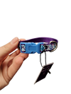 1/2" Purple Pawprints Nylon Dog / Cat Collar