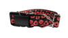 Red Poppy Flowers Nylon Dog Collar