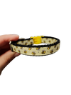1/2" Yellow Bees Nylon Dog / Cat Collar