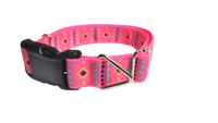 Pink Tribal 2 Nylon Dog Collar