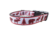 Buffalo Check Forest Nylon Dog Collar