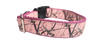 Pink Camo Nylon Dog Collar