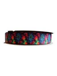 Dark Tie Dye Nylon Dog Collar