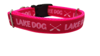 Lake Dog Pink Nylon Dog Collar