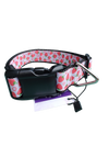 Strawberry Flowers Black Nylon Dog Collar MD, LG, XL, Leash