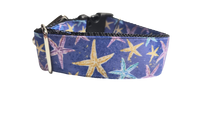 1.5" Wide Purple Starfish Nylon Dog Collar