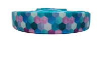 Mermaid Mosaic Tiles Nylon Dog Collar
