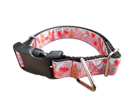Pink Christmas Cookies Nylon Dog Collar