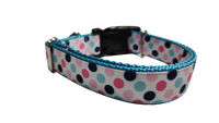 Polka Dots Pattern Nylon Dog Collar