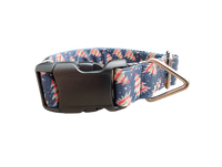 Striped Trees Christmas Nylon Dog Collar