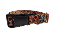 Sunflower Stripes Nylon Dog Collar