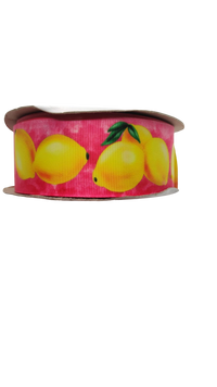 1.5" Wide Lemons Nylon Dog Collar