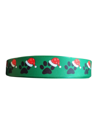 Christmas Paws Nylon Dog Collar, Leash
