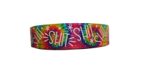 Shit Rainbow Tie Dye Nylon Dog Collar