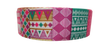 1.5" Wide Busy Body Tribal Patterns Nylon Dog Collar