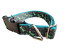 Christmas T Rex Tree Nylon Dog Collar
