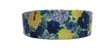 1.5" Wide Blue & Yellow Floral Nylon Dog Collar