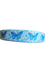 Blue Butterflies Nylon Dog Collar