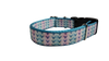 Pastel Tribal V Pattern Nylon Dog Collar