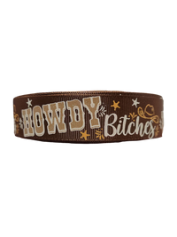 Howdy Bitches Nylon Dog Collar