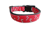 Christmas Candy Canes Nylon Dog Collar