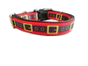 Santa Belt Christmas Nylon Dog Collar
