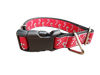 Christmas Candy Canes Nylon Dog Collar